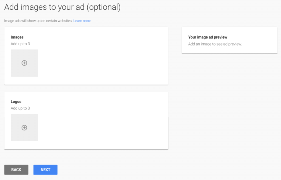 adwords express add image and logo