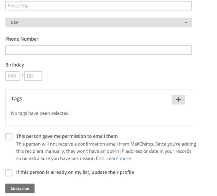 how to add subscribers manually complete