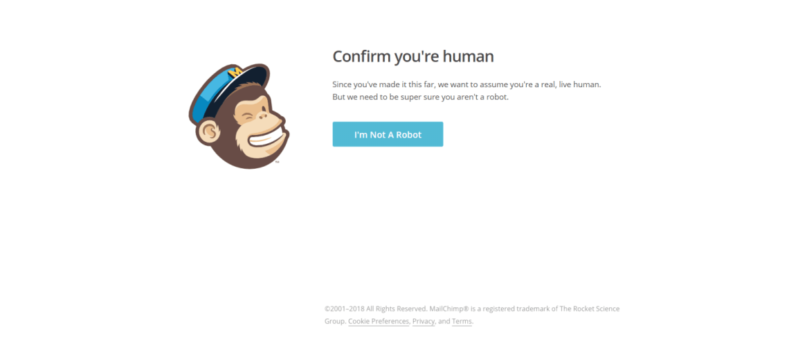 mailchimp confirm youre human