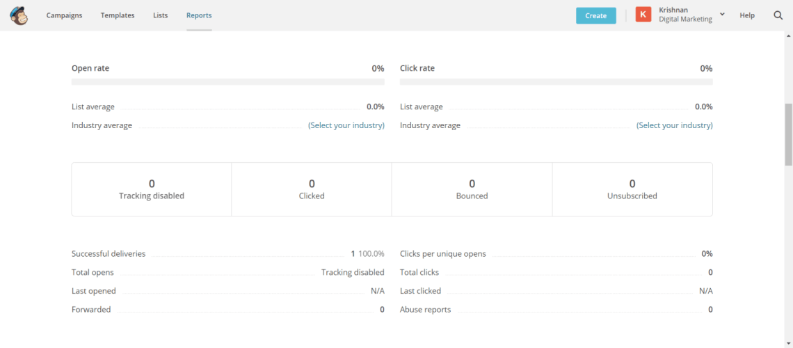report section dashboard