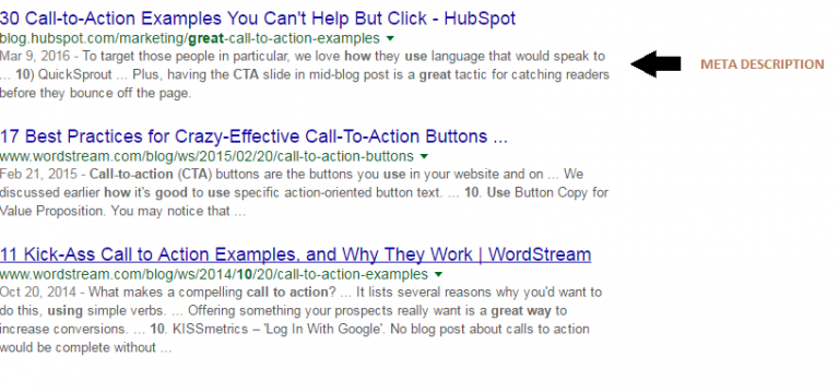 Page Description Meta Description